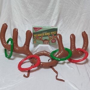 Wembley Inflatable Reindeer Ring Toss Christmas Party Hunting Drinking Game